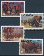 ** 1983 WWF: Afrikai Elefánt Sor Mi 361 A-364 A - Otros & Sin Clasificación