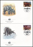 1983 WWF: Afrikai Elefánt Sor 4 FDC-n Mi 361 A-364 A - Andere & Zonder Classificatie