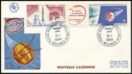 1966 Űrkutatás Hármascsík Mi 418-419 FDC-n - Autres & Non Classés