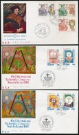 1985 2 Klf Sor 3 FDC-n Mi 870-872 + 876-879 - Autres & Non Classés