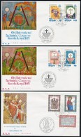 1985 VII. György Pápa és Eucharisztikus Kongresszus 3 Klf FDC Mi 873-879 - Otros & Sin Clasificación