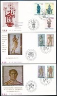 1987 Művészet 2 Klf Sor Mi 913-915 + 916-919 3 Db FDC-n - Autres & Non Classés