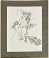 Czibor Ildikó (1969-):Nyelvelő Dallamok. Ceruza, Papír, Jelzett, Paszpartuban, 29×20 Cm - Autres & Non Classés