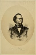 Cca 1860 Edward Kretzschmar (?-?): Bogumil Dawison Színész, Litográfia, Papír, Paszpartuban, 29×18,5 Cm - Stampe & Incisioni