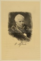 1880 Viktor Bobrov (1842-1918): Azonosítatlan Férfi Portréja, Litográfia, Papír, Paszpartuban, 21,5×14,5 Cm - Estampes & Gravures