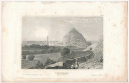 1837 Dowlutabad (Kelet India), Meyer's Universum-ból, Acélmetszet, Foltos, 9×14 Cm - Estampes & Gravures