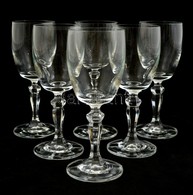 Andrea üveg Borospohár, 6 Db, Hibátlan, Eredeti Dobozában, M: 17 Cm - Verre & Cristal