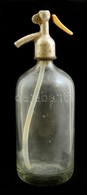 Régi Szódásüveg, Kopásnyomokkal, M: 31 Cm - Vidrio & Cristal