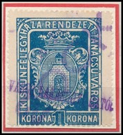 1923 Kiskunfélegyháza R.T.V. 11 Sz. Okirati Illetékbélyeg (15.000) - Sin Clasificación