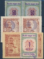 1931-1945 7 Db Mezőtúri Okmánybélyeg, Ebből 1 Db 3 Oldalon Fogazatlan  (22.500) - Non Classificati