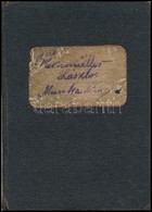 1890-1929 Bp., Rézesztergályos Segéd Munkakönyve, 15 Kr. Okmánybélyeggel, Számos Bejegyzéssel - Zonder Classificatie