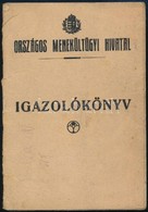 1921 Országos Menekültügyi Hivatal Igazolókönyv, Budapesti Kirendeltség, Gyulafehérvári Lakos Részére, 11x7 Cm. - Non Classés