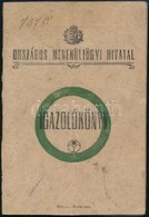 1921 Országos Menekültügyi Hivatal Igazolókönyv, Szombathelyi Kirendeltség, Selmecbányai Bányatanácsos Nevére Kiállítva, - Non Classés