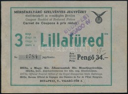 Cca 1935 Lillafüred, Mérsékelt árú Szelvényes Jegyfüzet - Non Classés