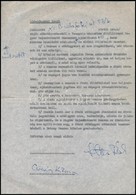 Cca 1960 A Veszprém Városában Fölállítandó Magyar Rajzművészeti Múzeum Számára Készült Ajándékozási Levél  Stettner Béla - Non Classificati