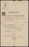 1910 Erkölcsi Bizonyítvány Izraelita Vallású Személy Részére, Békécsaba, Békéscsaba Nagyközség Előljáróságának Fejléces  - Altri & Non Classificati