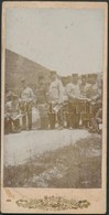 Cca 1910 Törzstiszti Megbeszélés A Csík-Gyimesi Szorosban. Keményhátú Kabinetfotó, Hátoldalán Feliratozva, 16.5×8 Cm - Autres & Non Classés