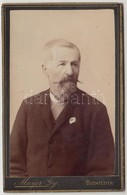 Cca 1880 Öreg Honvéd, A Harmadosztályú Katonai érdemrenddel  Fotó 6,5x10,5 Cm - Otros & Sin Clasificación