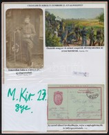 1917 A Zombori 23. Cs. és Kir. Gyalogezred Története- Gyűjtemény Kezdemény 5 Db érdekes Eredeti Fotóval és Levelezőlappa - Autres & Non Classés
