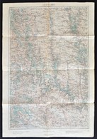 1915 Kolomea és Környéke, 1:200000, K. U. K. Militärgeographisches Institut, A Hajtások Mentén Apró Szakadásokkal, 62,5× - Autres & Non Classés