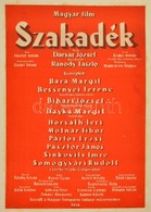 1956 Szakadék, Magyar Film Plakát, Kartonra Ragasztva, 83x57 Cm - Andere & Zonder Classificatie