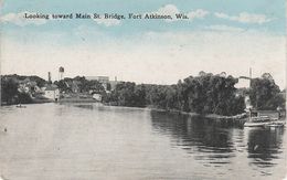 AK Fort Atkinson Looking Toward Main St. Bridge A Jefferson Whitewater Oakland Janesville Wisconsin WI United States USA - Janesville