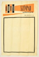 1977 Ódry Színpad, Kitöltetlen Színház Műsor Plakát, 3 Db, Hajtottak, 41x27 és 68x46 Cm - Altri & Non Classificati