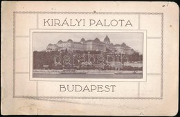 Cca 1930 A Budai Királyi Várpalota. Bp., é.n., May János Nyomdai Műintézet Rt., 12 Sztl. Lev. Fekete-fehér Fotókkal, Ala - Sin Clasificación