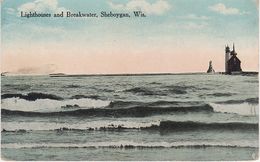 AK Sheboygan Lighthouse Breakwater A Appleton Plymouth Oostburg Fond Du Lac Cleveland Wisconsin WI United States USA - Appleton