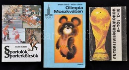 Vegyes Sport Témájú Könyvek, 3 Db:
Bassa László, Bródy János: Olimpia Moszkvában. Bp., 1979, Kossuth. Kiadói Papírkötés, - Non Classificati