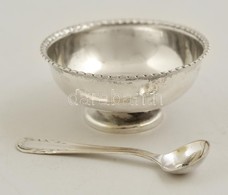 Ezüst Fűszertartó Kanállal / Silver Spice Holder 11,5 G - Autres & Non Classés