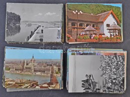 ** * 110 Db Modern Városképes Lap (Budapest, Balaton Főleg) + 46 Oldalas Képeslap Album / 110 Modern Hungarian Town-view - Non Classés