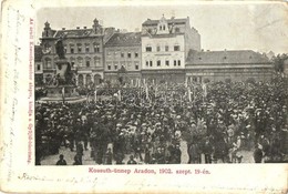 T3 1902 Arad, Kossuth ünnep, Az Aradi Kossuth-szobor Alap Támogatólapja, A Gyűjtőbizottság Kiadása / Celebration, Fundra - Sin Clasificación