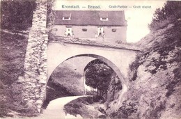 T2/T3 Brassó, Kronstadt, Brasov; Graft-Parthie / Graft Részlet, Patak / Street View, Creek (EK) - Non Classificati