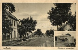 T3 Ipolyság, Sahy; Elővárosi Utcakép, Betonbunker. Tóth és Brza Kiadása / Suburban Street View, Concrete Bunker (r) - Sin Clasificación