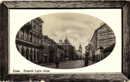 T3/T4 Kassa, Kosice; Kossuth Lajos Utca, Kassai Hírlap Szerkesztősége és Varga Bertalan Reklámja / Street, Shops (szakad - Sin Clasificación