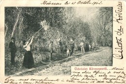 * T2/T3 Kövecses, Strkovec; Vadászat, Hölgy Puskával / Hunting, Hunter Lady With Rifle (EK) - Non Classés