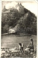 T3 Krasznahorkaváralja, Krásnohorské Podhradie; Vár / Castle + 1938 Rozsnyó Visszatért So. Stpl. (kis Szakadások / Small - Non Classés