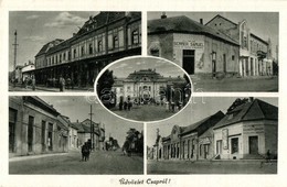 ** T1 Csap, Chop; Vasútállomás, Sermer Sámuel, Kazinczy Sándor üzletei / Railway Station, Shops - Non Classificati