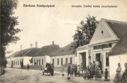 T2/T3 Felsőpulya, Oberpullendorf; Istvanits Ernőné üzlete, Utcakép / Street View, Shop (felületi Sérülés / Surface Damag - Sin Clasificación