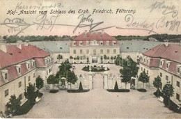 T2/T3 Féltorony, Halbturn; Friedrich Főherceg Kastélyának Udvara / Hof-Ansicht Vom Schloss Erzherzog Friedrich / Castle  - Sin Clasificación