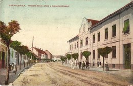 T2/T3 Csáktornya, Cakovec; Wlassits Gyula Utca, Leányinternátus. Fischel Fülöp (Strausz Sándor) Kiadása / Street View, G - Zonder Classificatie