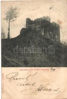 T2/T3 1899 Ceská Kamenice, Böhmisch Kamnitz; Schlossberg / Castle (wet Corner) - Non Classés