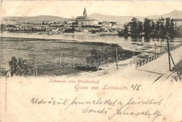T2/T3 1899 Litomerice, Leitmeritz; Vom Brückenkopf / View From The Bridge  (EK) - Non Classés