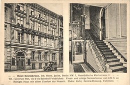 ** T1/T2 Berlin, Hotel Reichskrone. Neustädtische Kirchstrasse 11 / Hotel Interior, Automobile - Non Classificati