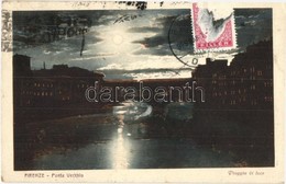 * T2 Firenze, Florence; Ponte Vecchio / Old Bridge At Night, TCV Card - Non Classificati