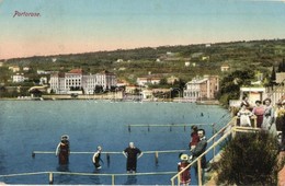 T2 Portoroz, Portorose; Beach, Bathing People. M. Cattai - Non Classés