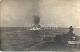 * T2 1916 SMS Sankt Georg, Osztrák-magyar Páncélos Cirkáló Hazafelé Riminiből A Vasúti Híd Szétlövése Után / WWI K.u.K.  - Non Classés