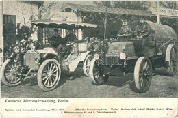 ** T3 1904 Berlin, Deutsche Heeresverwaltung. Offizielle Ausstellungskarte Von Spiritus Und Automobil-Ausstellung, Wien  - Non Classificati