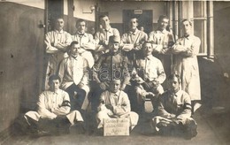 T2/T3 1914-15 Budapest VIII. Csobánc Utcai Hadikórház ápolói / WWI K.u.K. Military Hospital Nurses, Interior. Photo + Cs - Non Classés